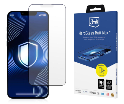 Szkło i folia ochronna 3mk HardGlass Matt Max do iPhone 13/13 Pro/14